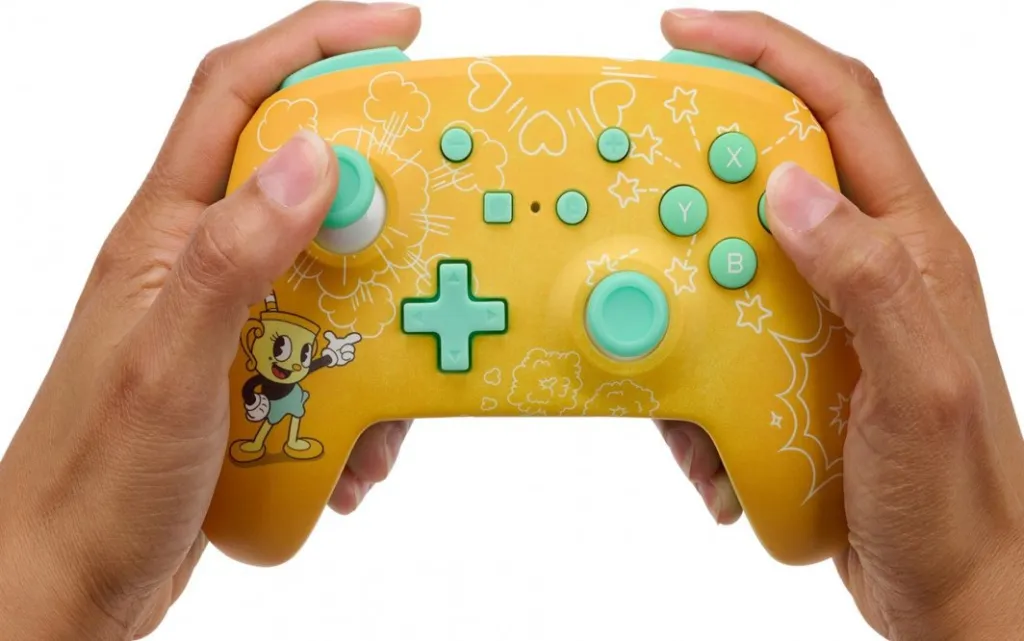 Kontroller PowerA Enhanced Cuphead, wireless, i verdhë - 9