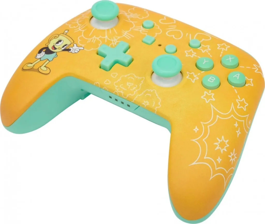 Kontroller PowerA Enhanced Cuphead, wireless, i verdhë - 10