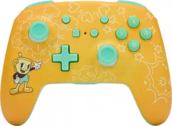 Kontroller PowerA Enhanced Cuphead, wireless, i verdhë