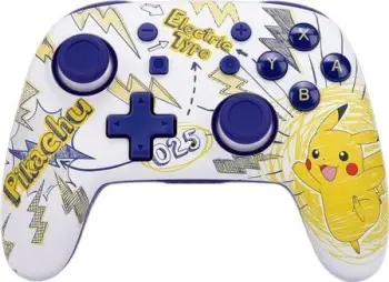 Kontroller PowerA Nano Enhanced Pikachu School Days, wireless / me kabllo, shumëngjyrësh