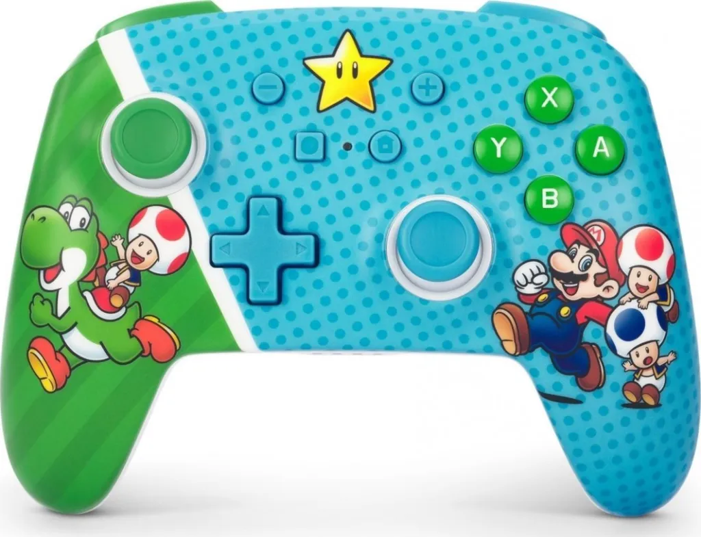 Kontroller PowerA Enhanced Super Star Friends, wireless, shumëngjyrësh - 1