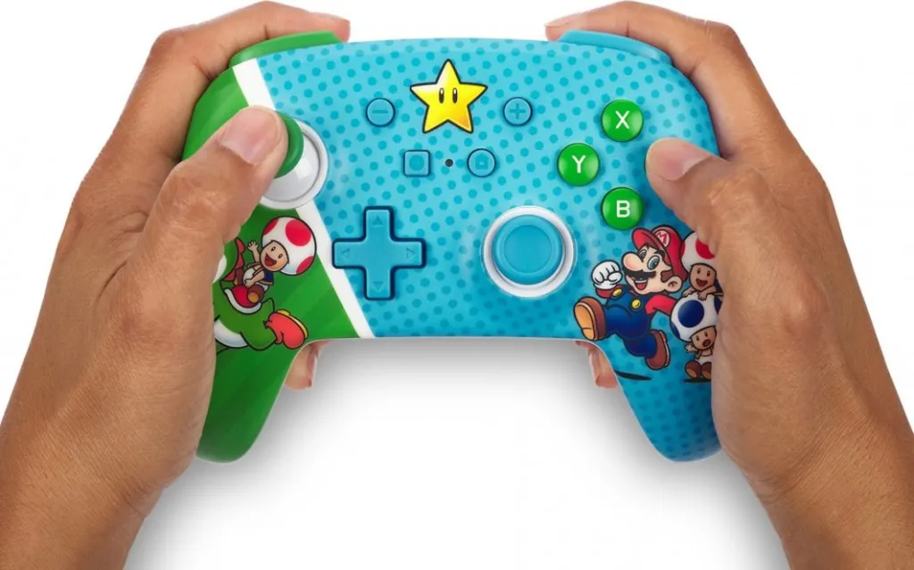 Kontroller PowerA Enhanced Super Star Friends, wireless, shumëngjyrësh - 9