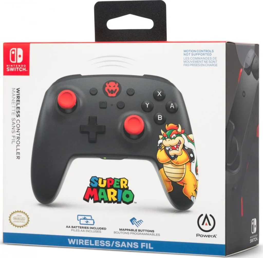 Kontroller PowerA King Bowser, wireless, i zi - 10