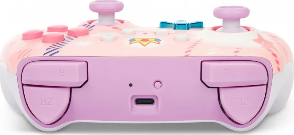Kontroller PowerA Enhanced Princess Peach Plaid, wireless, shumëngjyrësh - 6