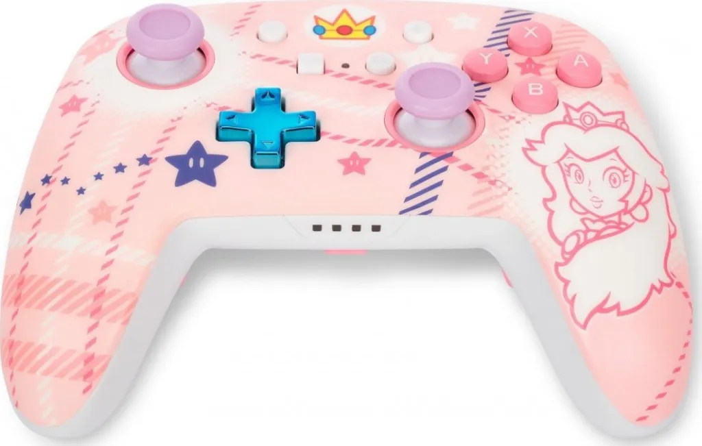 Kontroller PowerA Enhanced Princess Peach Plaid, wireless, shumëngjyrësh - 7