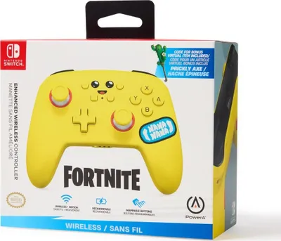 Kontroller PowerA Enhanced Fortnite Peely, wireless, i verdhë - 4