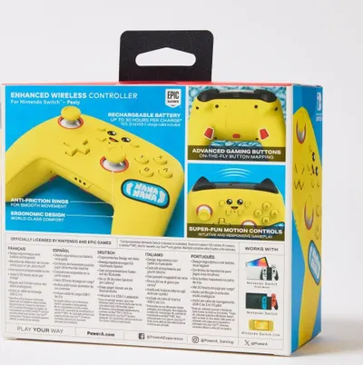 Kontroller PowerA Enhanced Fortnite Peely, wireless, i verdhë - 5