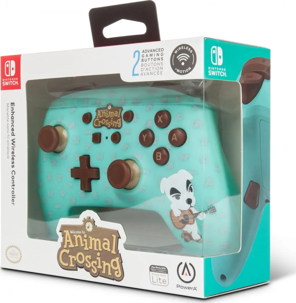 Kontroller PowerA Enhanced Animal Crossing, wireless, i gjelbër - 2