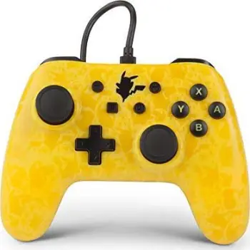 Kontroller PowerA Pikachu Shadow, me kabllo, i verdhë