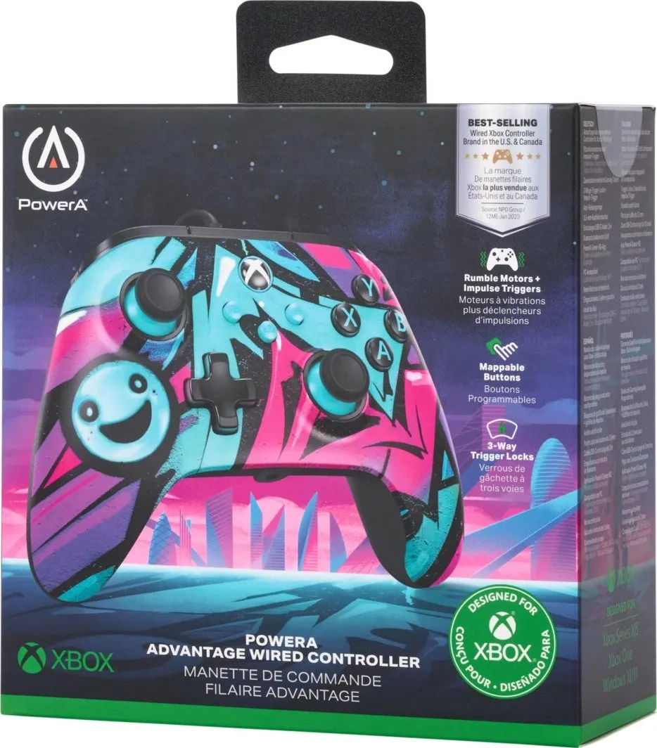 Kontroller PowerA XS Advantage Wild Style, me kabllo, shumëngjyrësh - 12