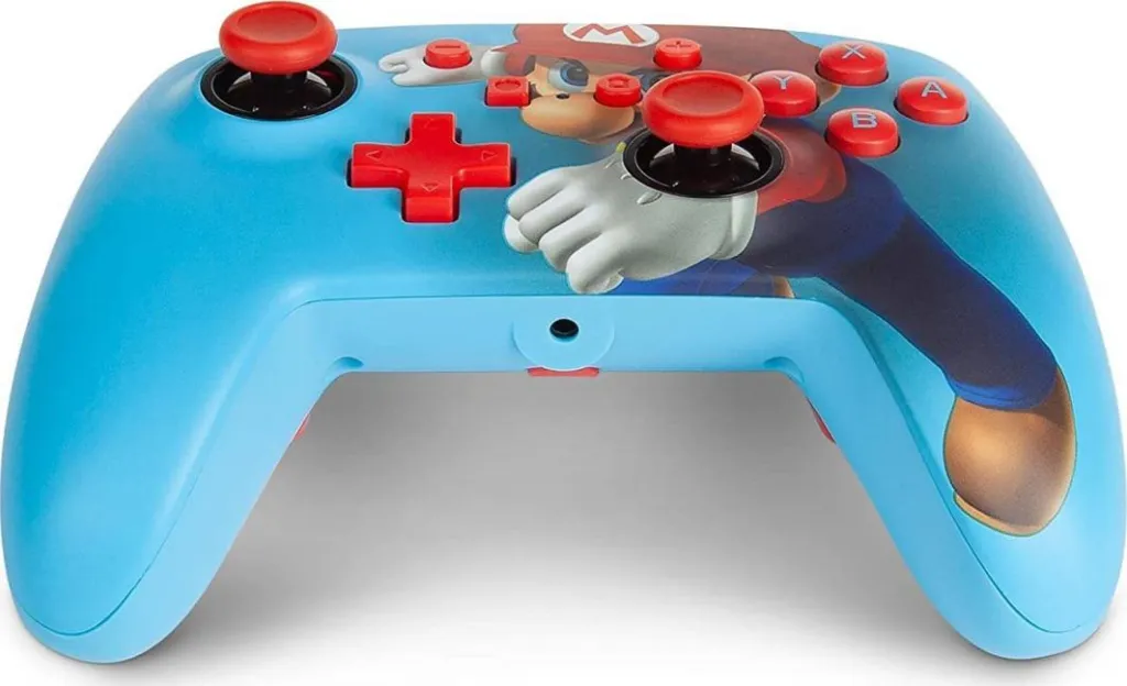 Kontroller PowerA Mario Punch, me kabllo, i kaltër - 4