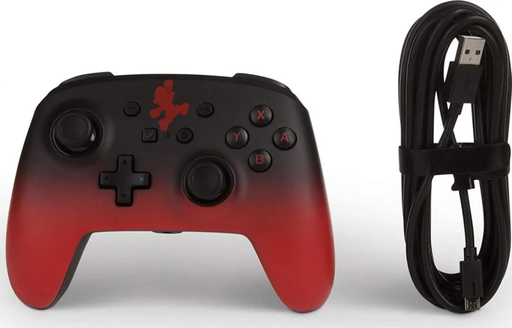 Kontroller PowerA Mario Fade, me kabllo, i kuq - 5