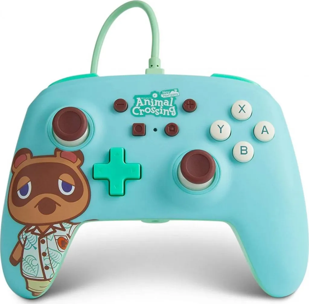 Kontroller PowerA Animal Crossing Tom Nook, me kabllo, i kaltër - 1