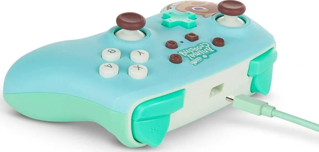 Kontroller PowerA Animal Crossing Tom Nook, me kabllo, i kaltër - 2