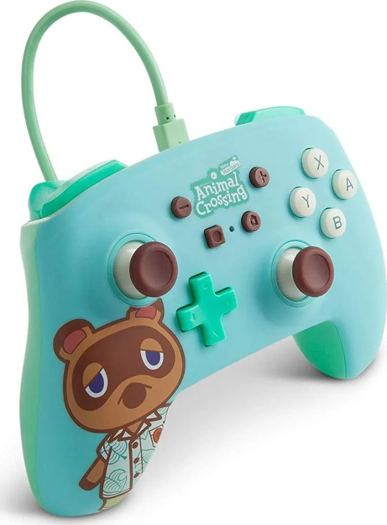 Kontroller PowerA Animal Crossing Tom Nook, me kabllo, i kaltër - 4