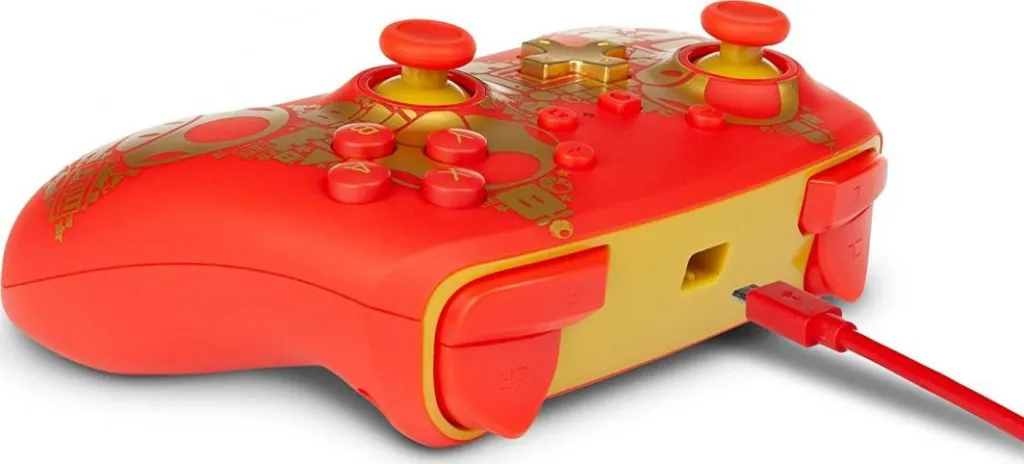 Kontroller PowerA Super Mario Golden M, me kabllo, i artë - 3