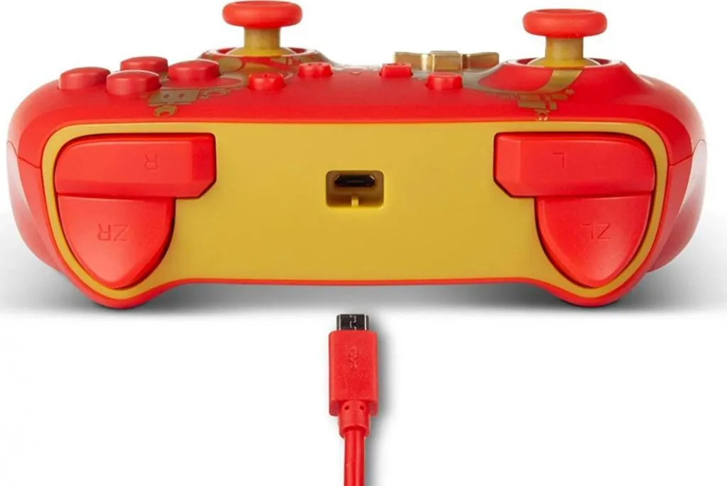 Kontroller PowerA Super Mario Golden M, me kabllo, i artë - 8