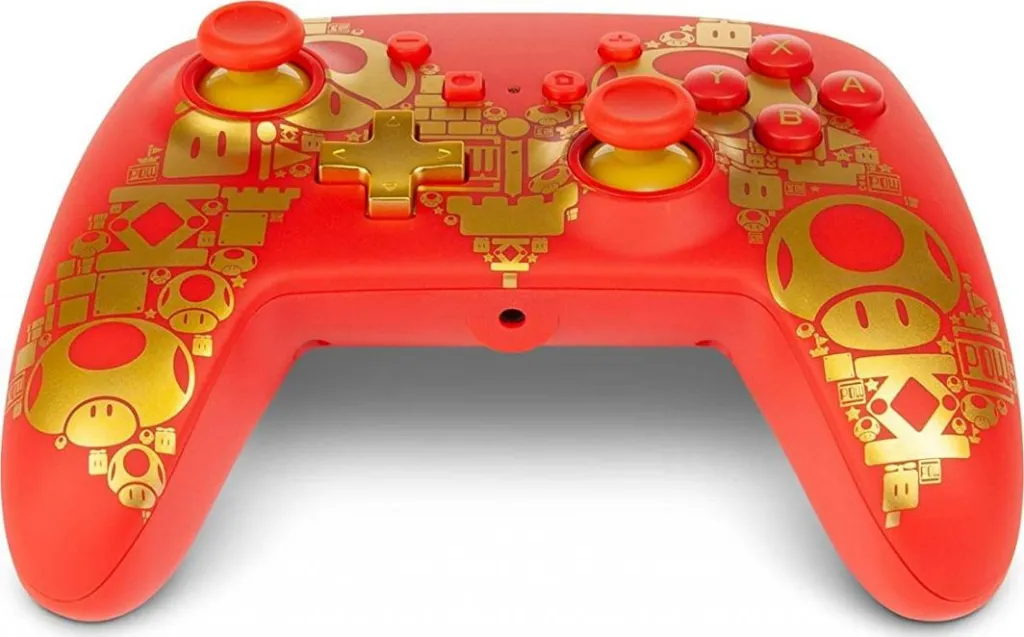 Kontroller PowerA Super Mario Golden M, me kabllo, i artë - 9