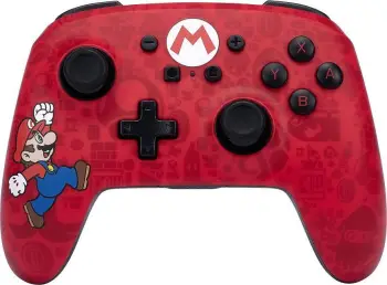 Kontroller PowerA Here We Go Mario, wireless, i kuq