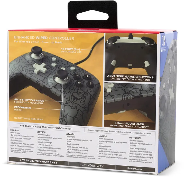 Kontroller PowerA Enhanced Wired Controller, Power-Up Mario (SWITCH) - 13