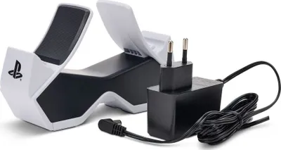 Stacion karikimi PowerA për DualSense, për 2 kontrollorë, me LED, i bardhë - 4