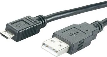 Kabllo MediaRange (MRCS138) USB-A në microUSB,1.2m, e zezë - 1