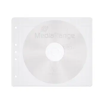 Mbështjellëse disqesh MediaRange BOX60, për 2 disqe, set 50 copë, të bardha