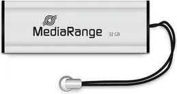 USB MediaRange MR916 32GB 3.0, zi/argjendtë - 1