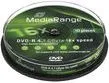 Set disqe DVD-R MediaRange, 4.7GB 16x, 10copë - 1