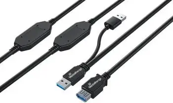 Kabëll zgjatues USB MediaRange, USB 3.0, 15m, i zi
