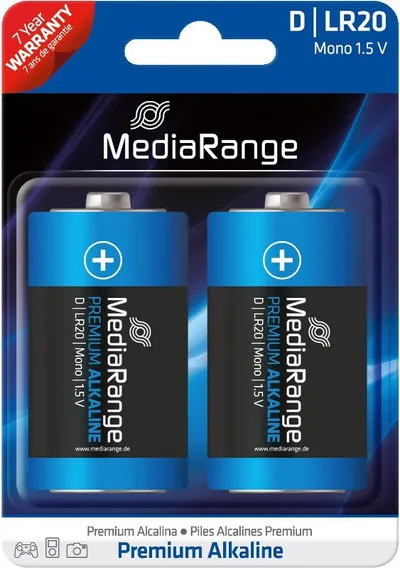 Bateri MediaRange D / R20, 2 copë - 1