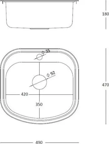 Lavaman Steiner RAY 110 SteelQ PVD (73241000), i artë