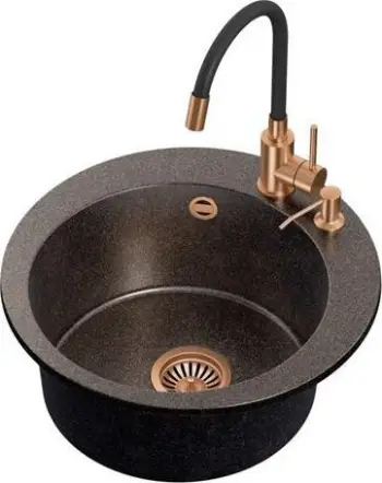 Set lavaman dhe rubinet Steiner Art James 210, 51 cm, i zi/ari