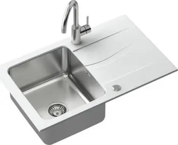 Lavaman me rubinet manual Steiner Michael, 780 x 480 x 180 mm, i bardhë