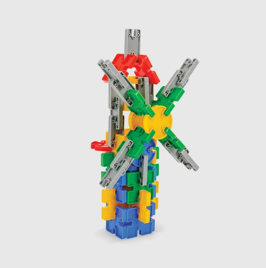 Set lodër për fëmijë Pilsan Building Blocks, 128 pjesë - 4