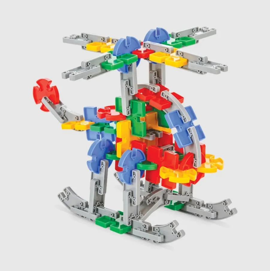 Set lodër për fëmijë Pilsan Building Blocks, 128 pjesë - 6