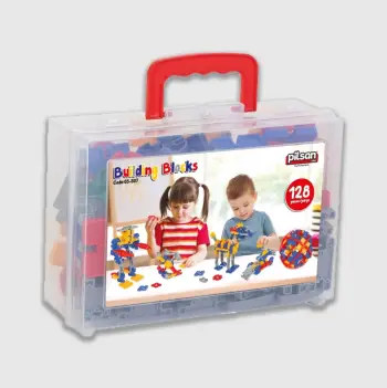 Set lodër për fëmijë Pilsan Building Blocks, 128 pjesë
