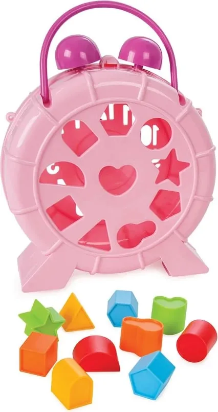 Lodër për fëmijë Pilsan shape sortin clock, rozë - 1