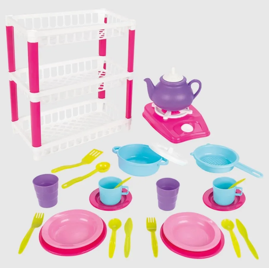 Set lodër për vajza Pilsan Hamarat Three Tier Dish Rack Set - 2