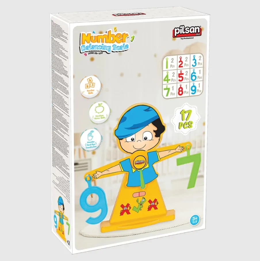 Lodër për fëmijë Pilsan Number Balance 17 pjesë - 1