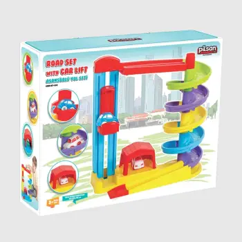 Lodër për fëmijë Pilsan Road Set with Car Lift