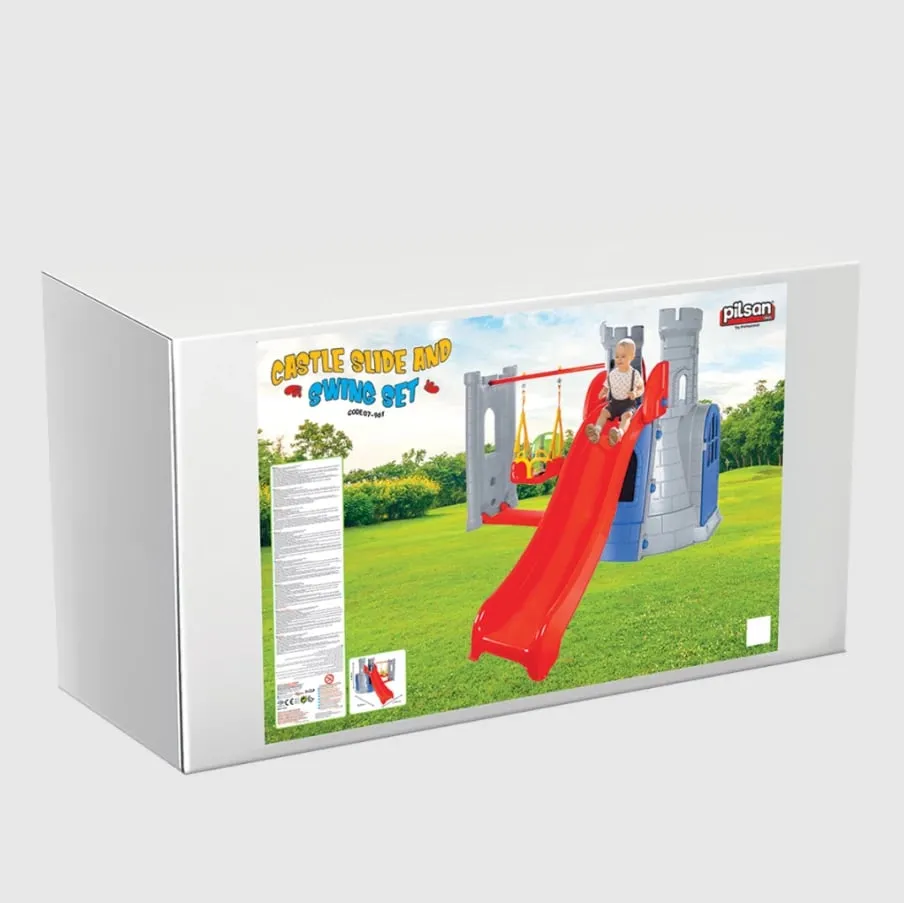 Rrëshqitës për fëmijë Pilsan Castle Swing and Slide Set - 2
