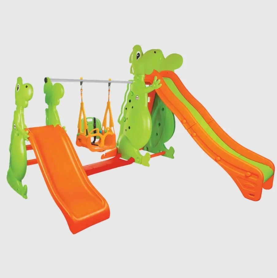Rrëshqitës për fëmijë Pilsan Dino Slide and Swing Set - 2