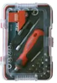 Set kaçavidash Modeco MN-14-205, 39 pjesë, chromium-vanadium / çelik S2