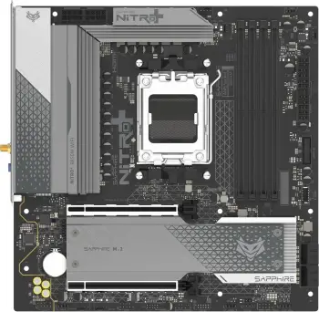 Pllakë amë Sapphire NITRO+ B850M WIFI, Socket AM5, micro ATX, E zezë