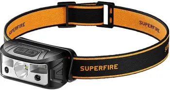 Llambë koke Superfire HL05-K, 120 lumen, USB-C, e zezë