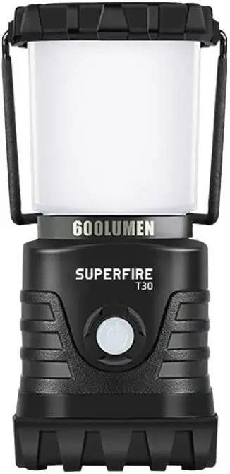 Llambë kampingu Superfire T30, 600 lumen, 4400mAh, e zezë