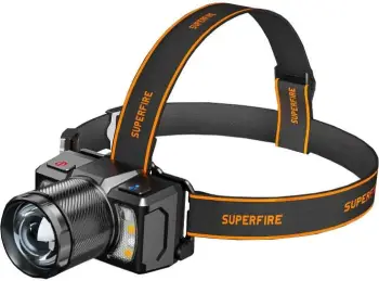 Dritë koke Superfire HL25, 700lm, USB-C, e zezë