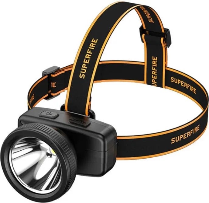 Dritë koke Superfire HL55, 150lm, USB-C, e zezë - 1