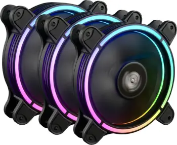 Ftohës Enermax TB RGB AD, 12x12x2.5cm, 3 copë